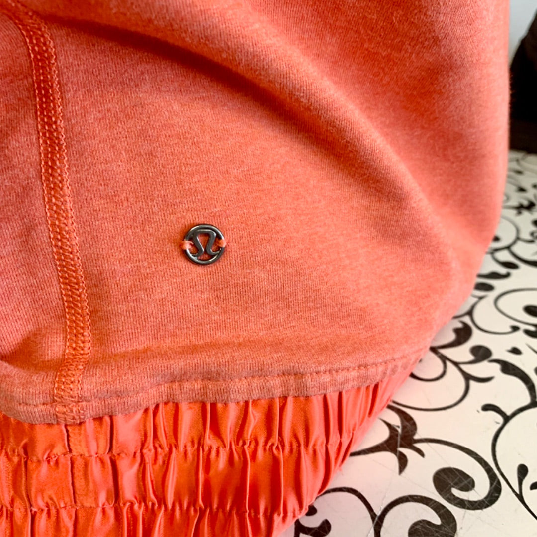 Lululemon All Good Hoodie, Size 4 Pumpkin orange