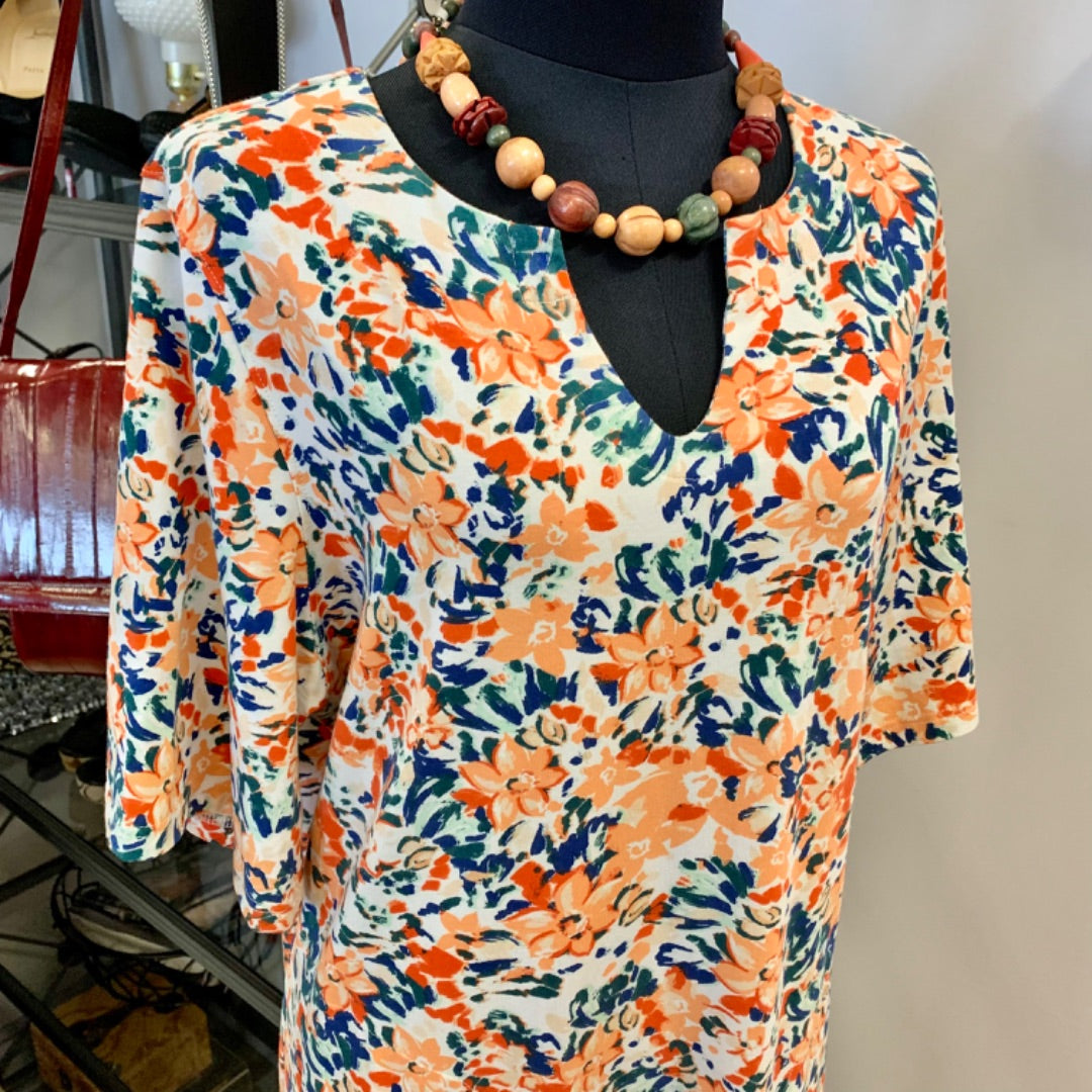 Hang Ten, Dresses, XLarge Orange White Blue