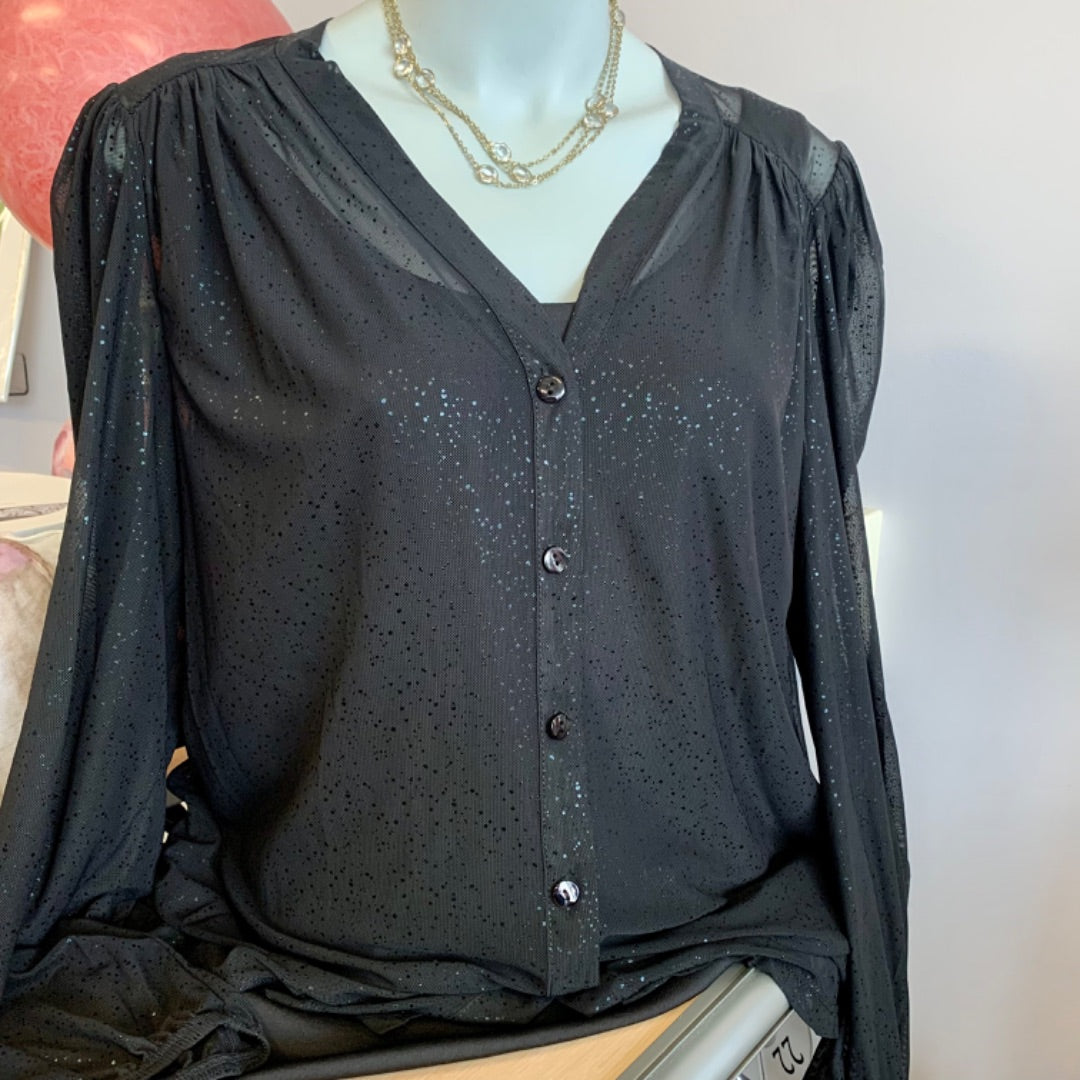 Kim&Co, Blouses, XLarge Black