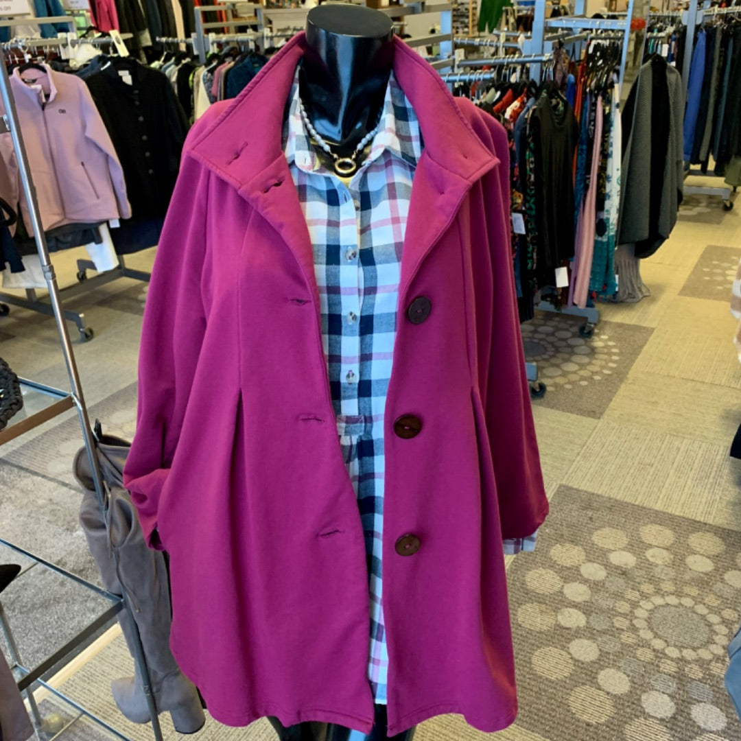 Neon Buddha, Coats, Large Berryred