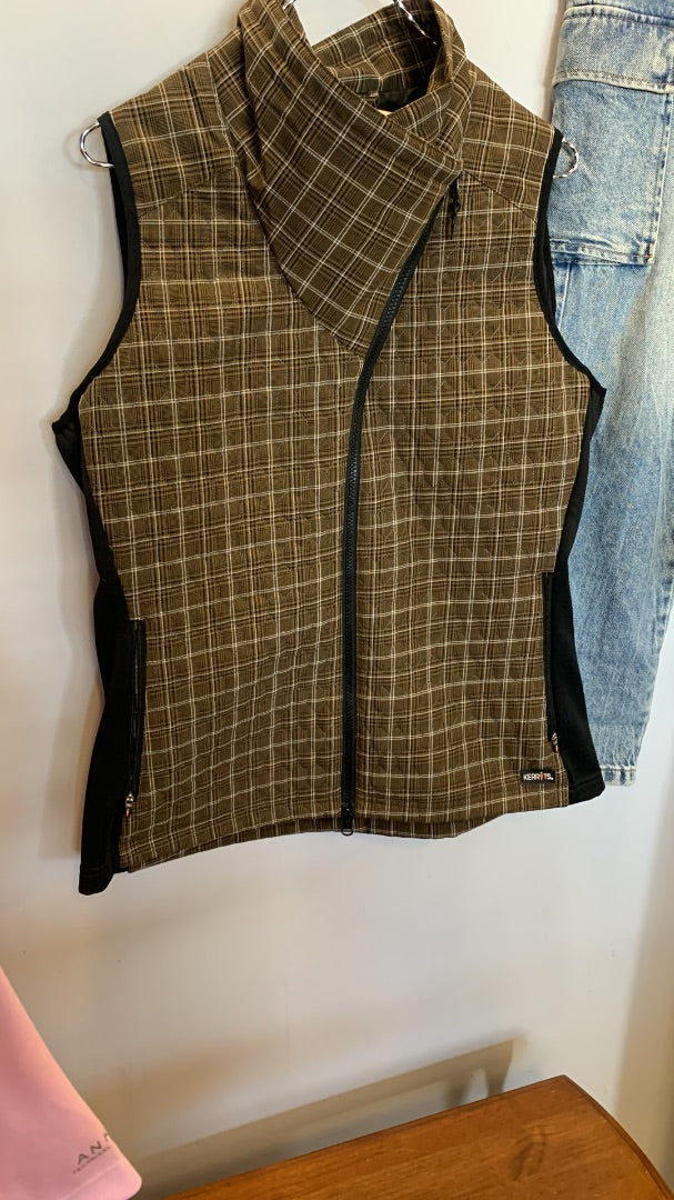 Kerrits, Vests, Large Brown Plaid