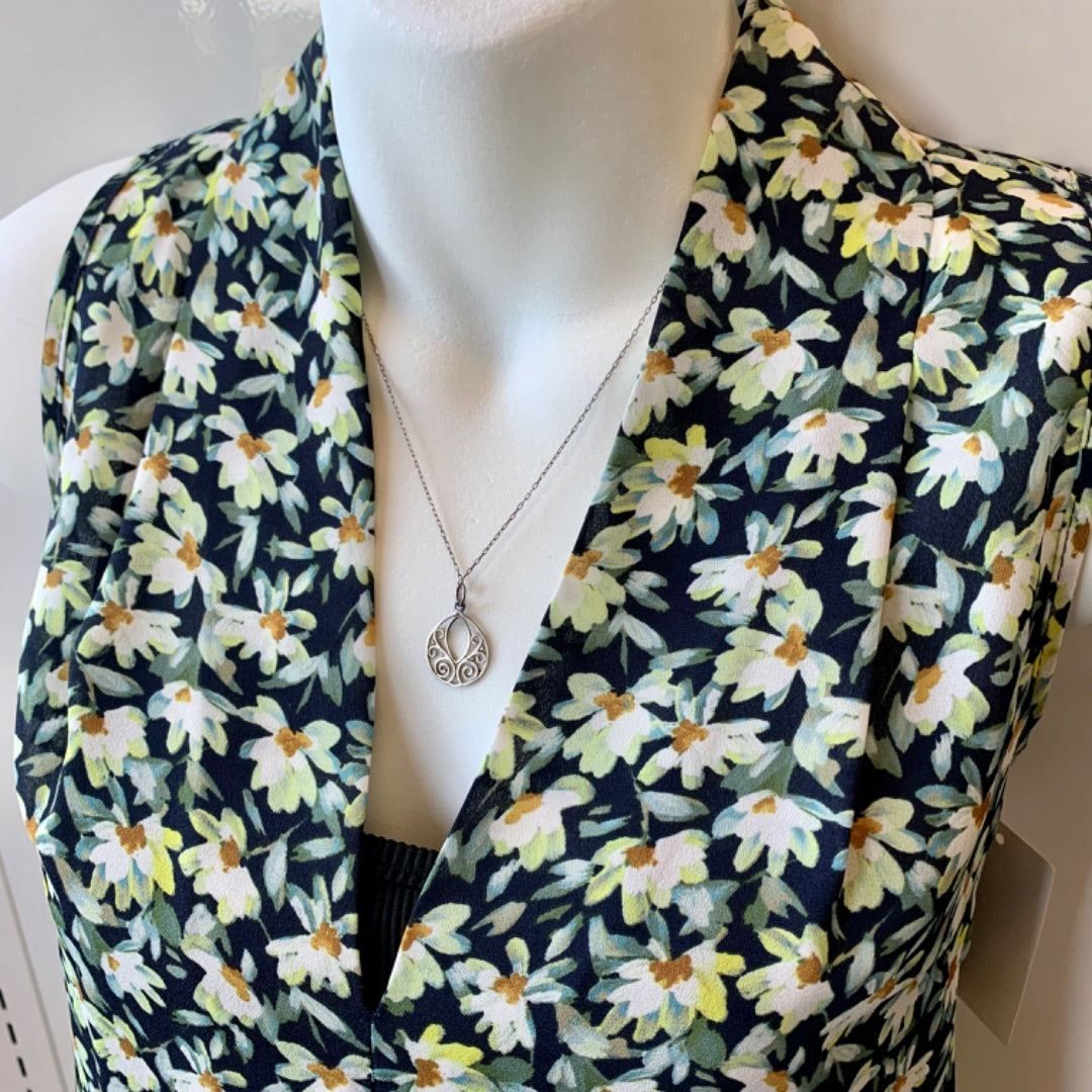 Spense, Tops, Small Green Multi