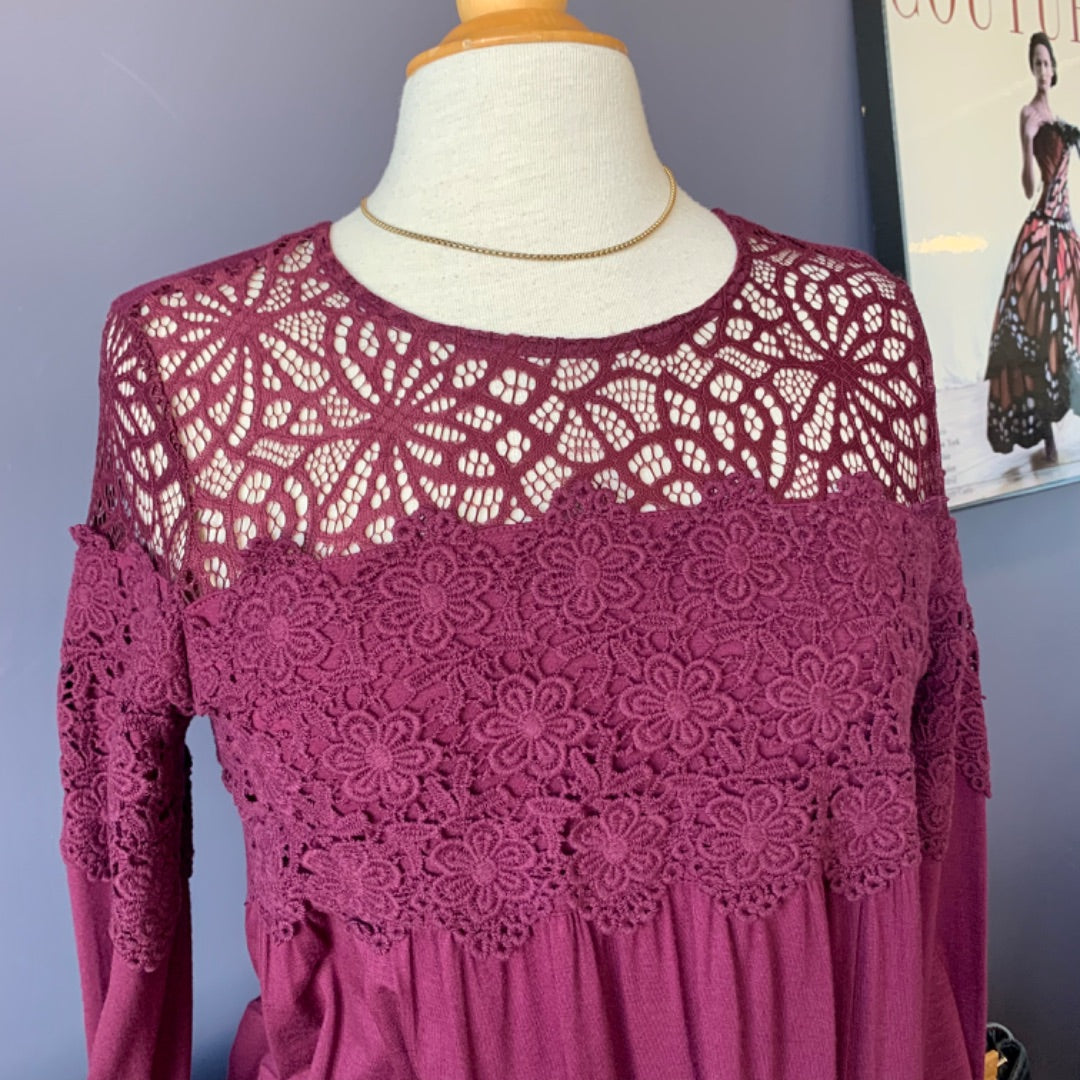 Cleo, Tops, Medium Plum