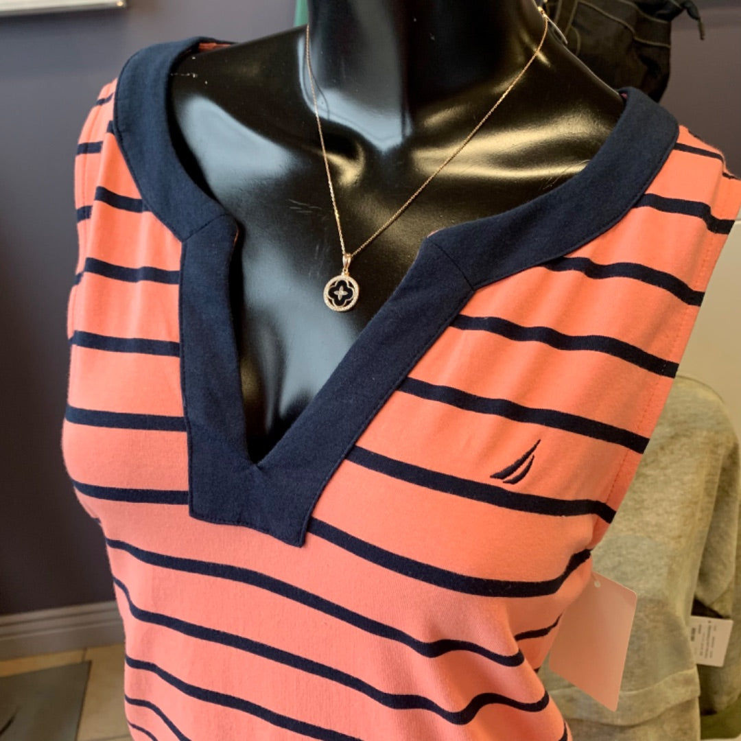 Nautica, Dresses, Large Pink Navy