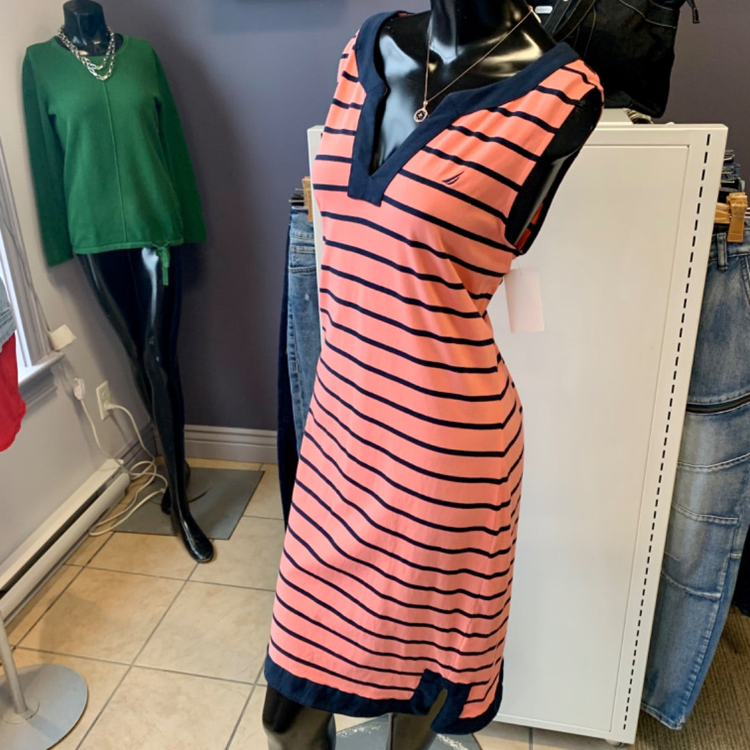 Nautica, Dresses, Large Pink Navy
