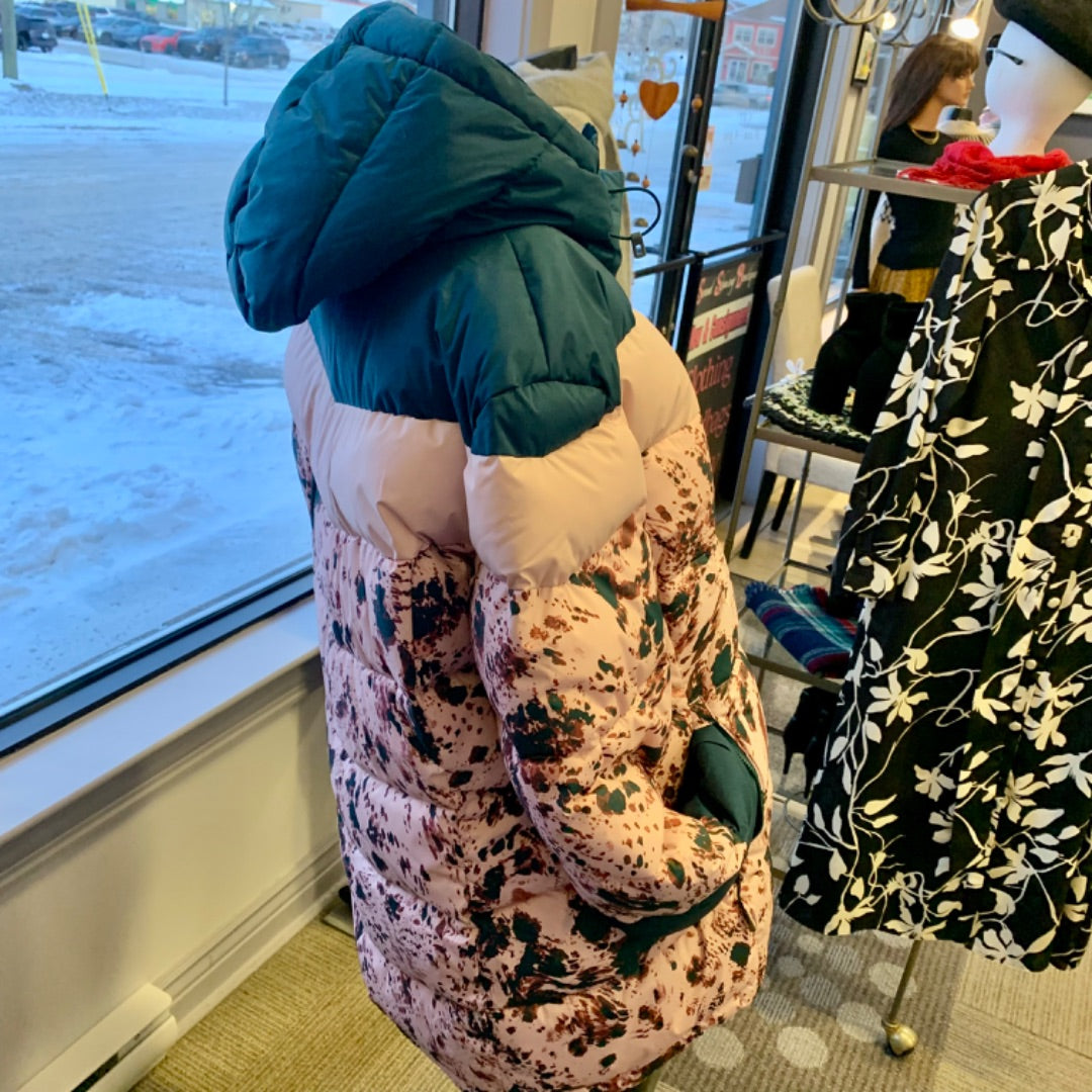 Columbia, Coats, XLarge Teal Pink