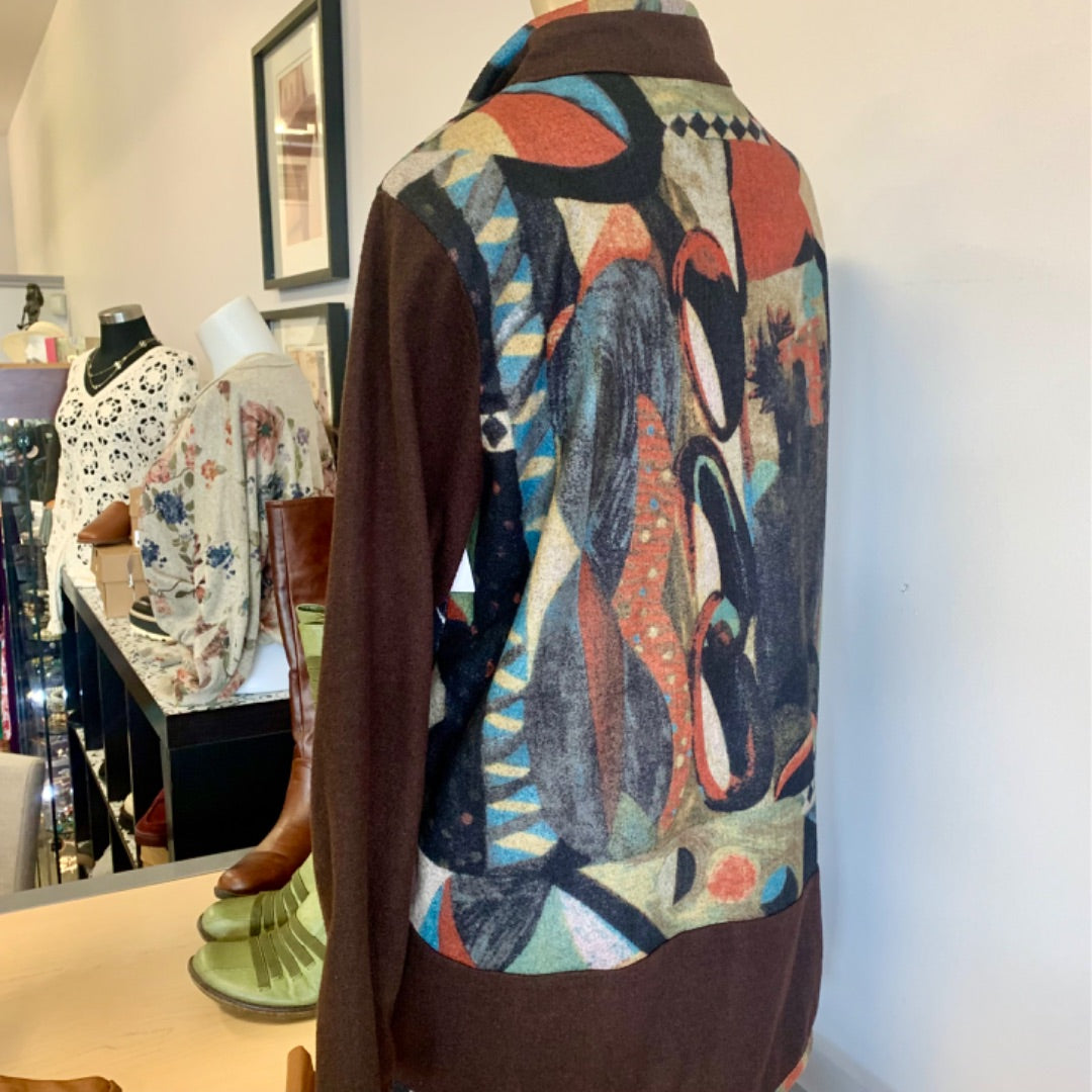 Lavena, Sweaters, XLarge Brown Multi