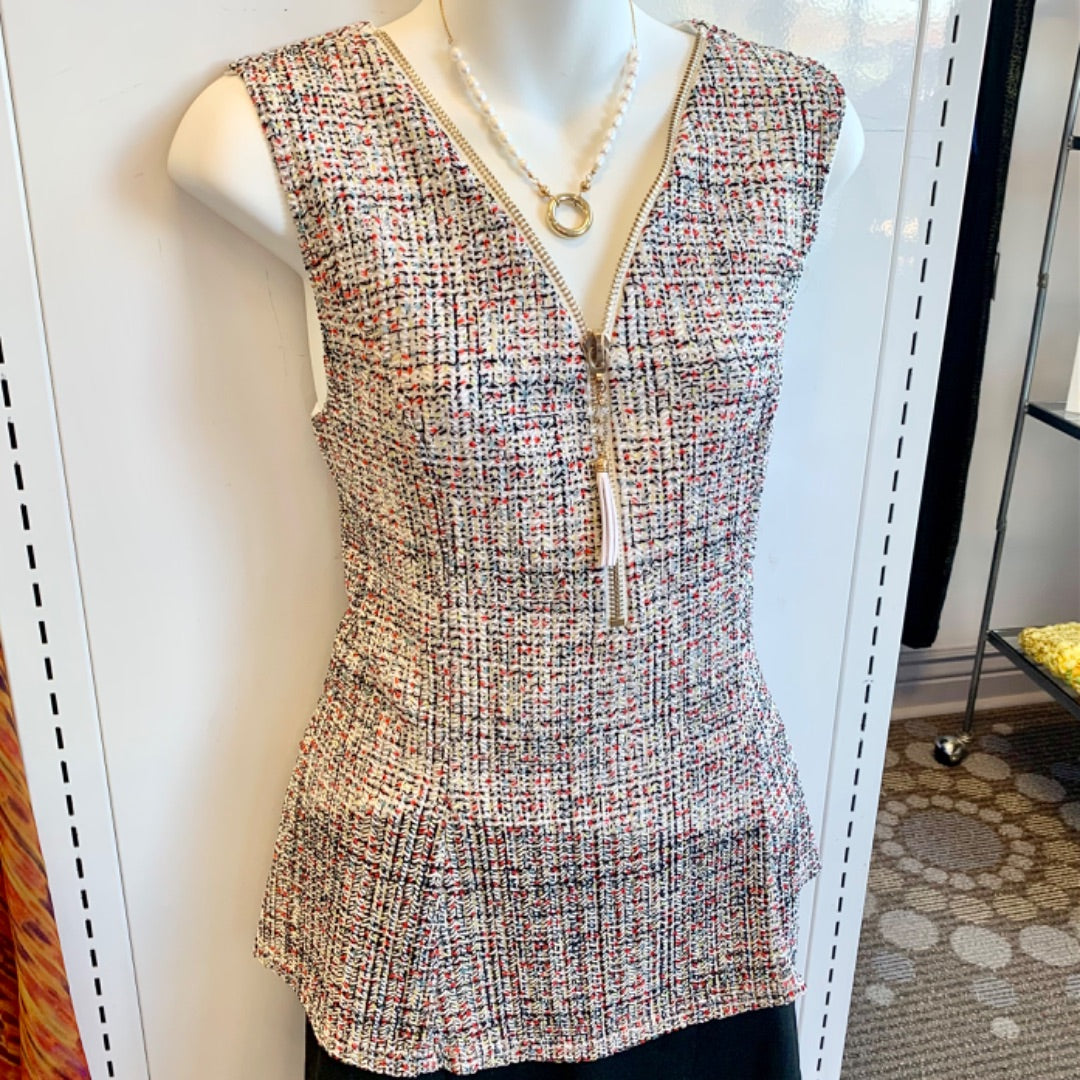 Papillon, Top Sleeveless, Large Multi