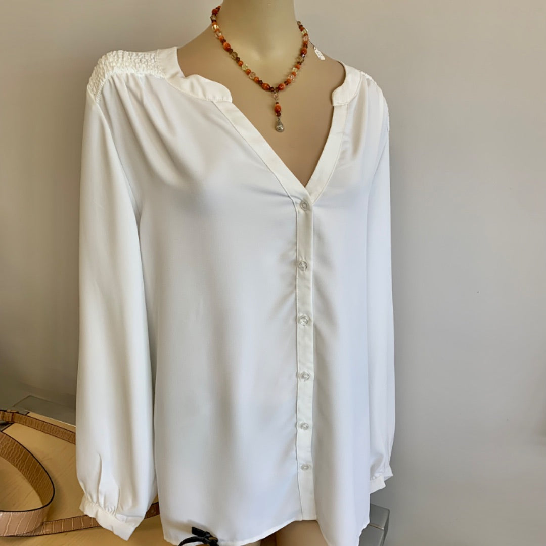 Cleo, Tops, XLarge White