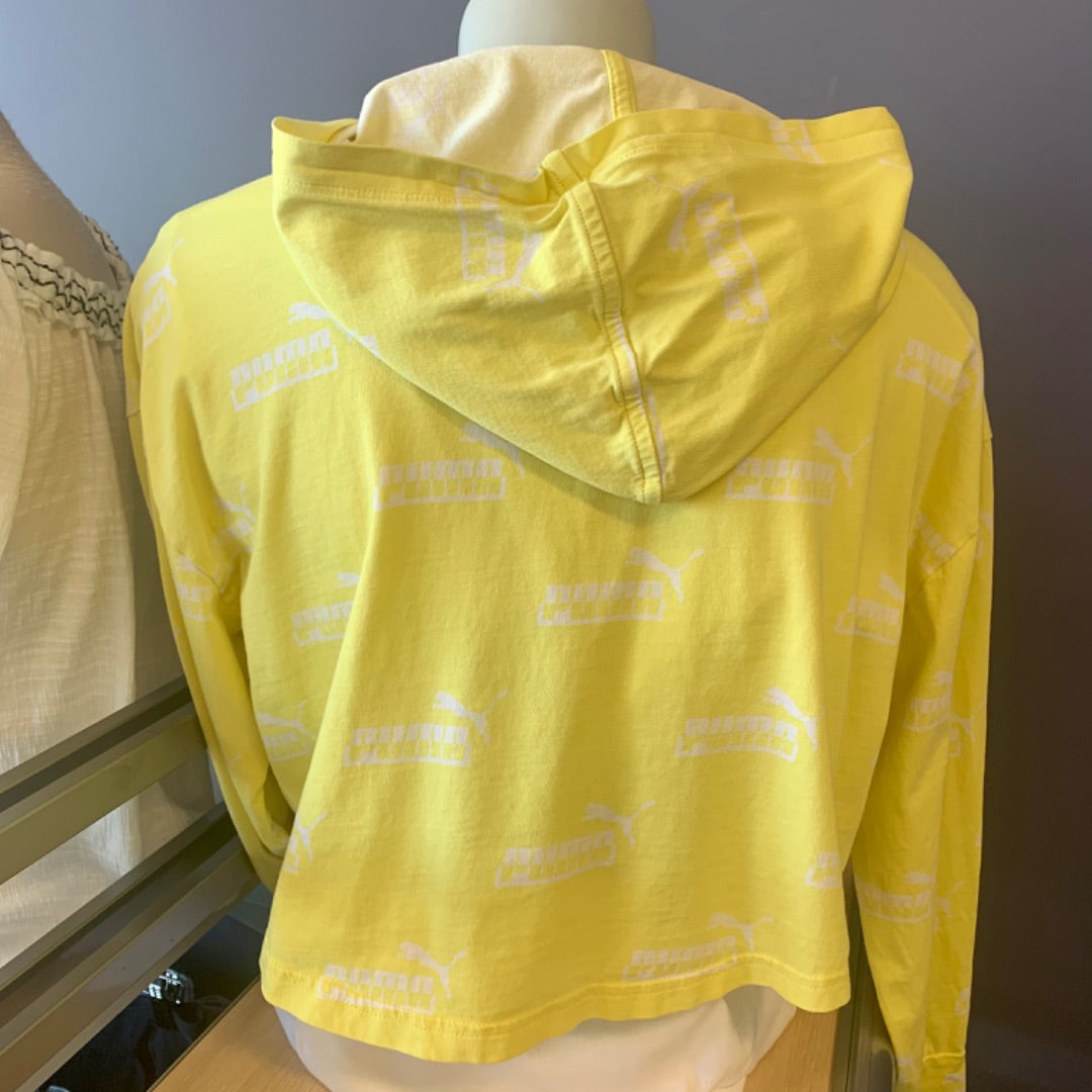 Puma, Active Wear, Small Yellow White