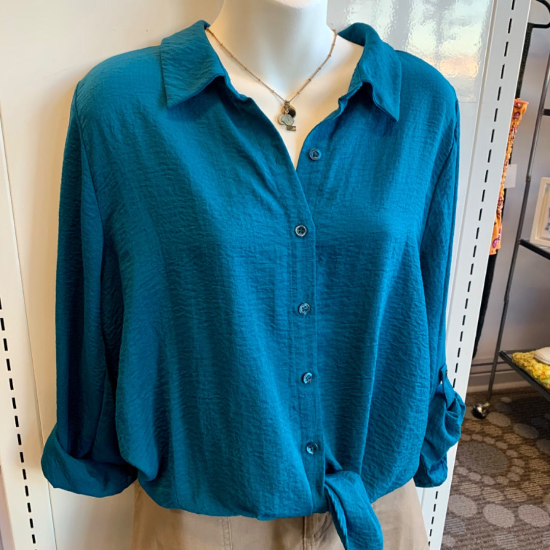 Sympli Vera, Tops, Large Teal