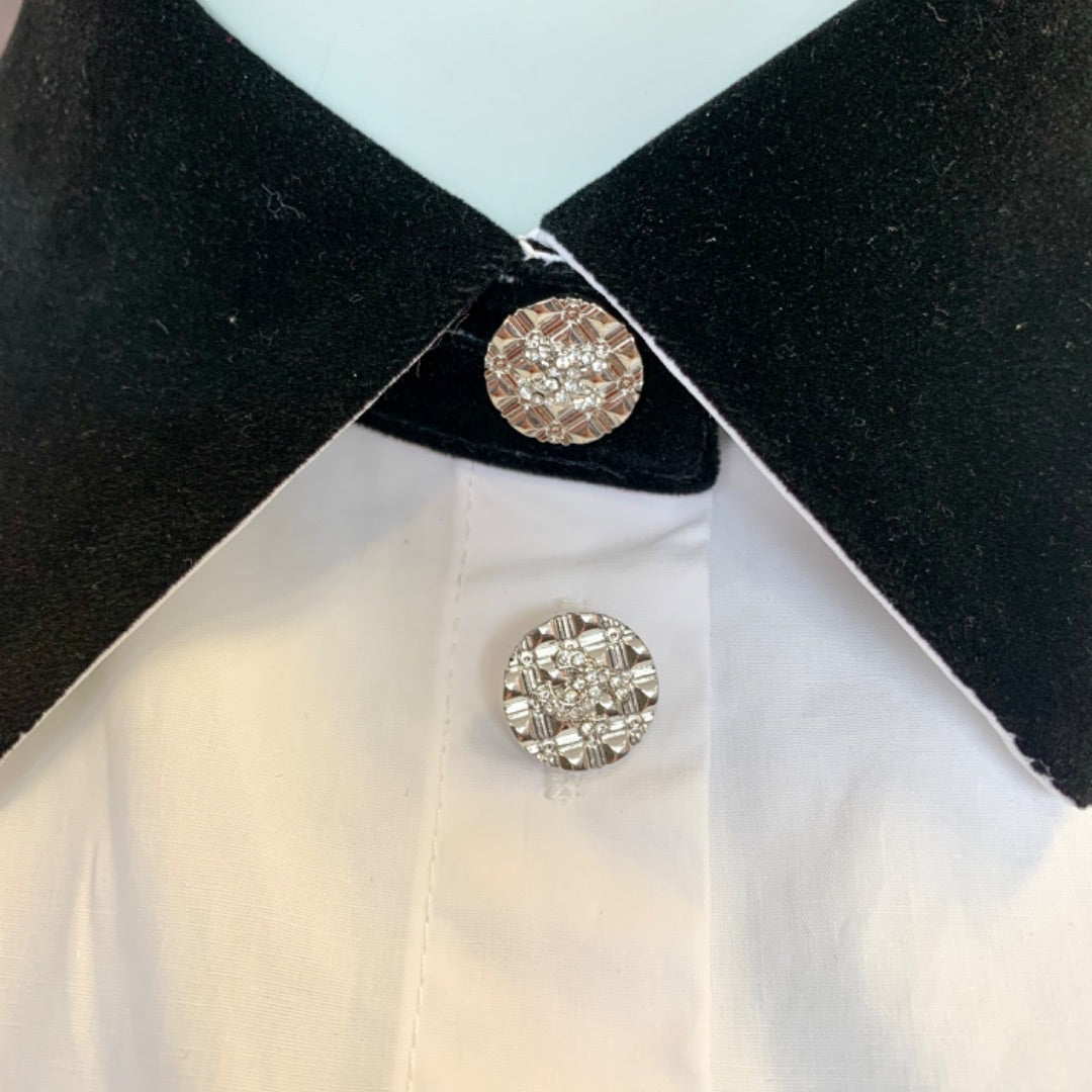 Chanel, Tops, Small White Black