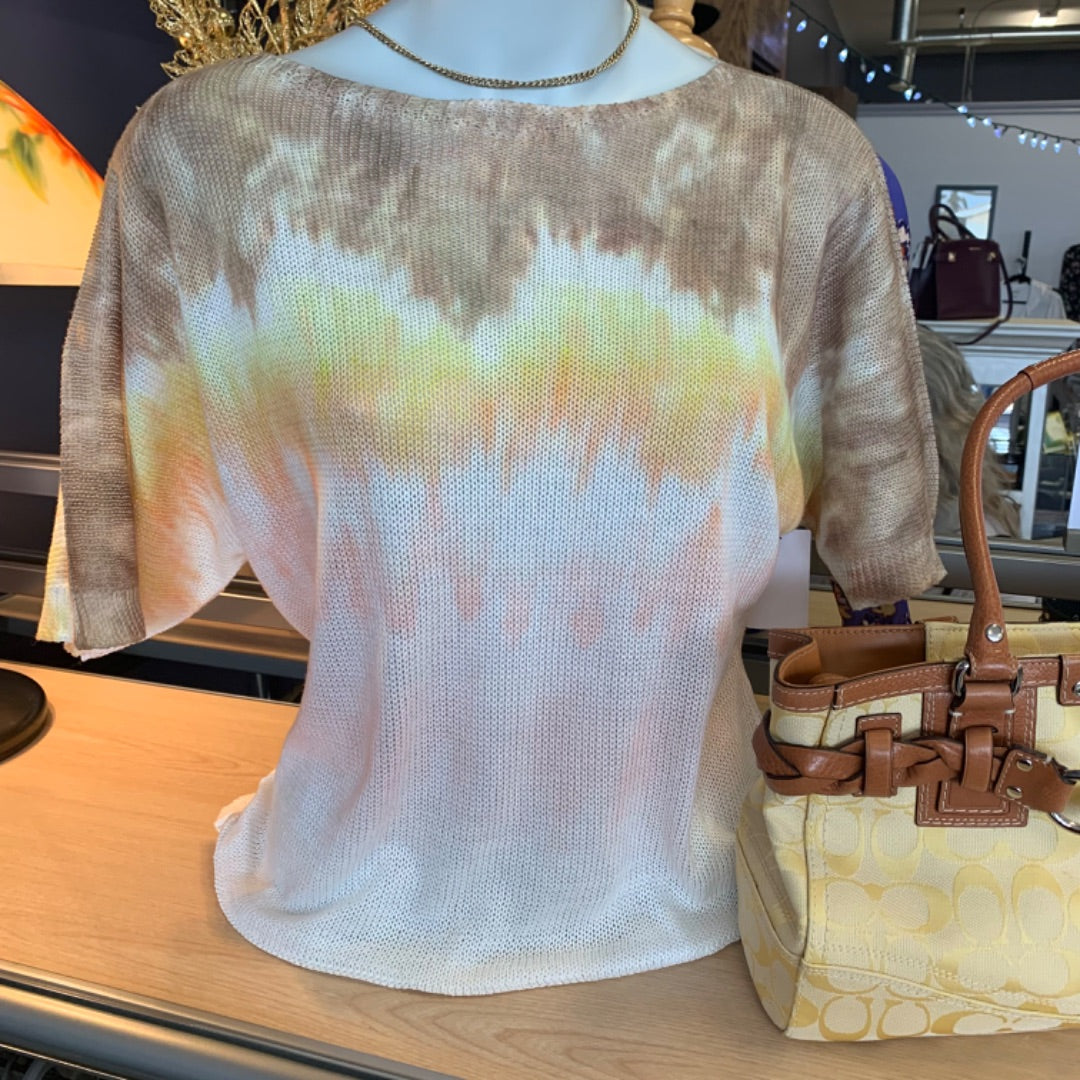 Luisa Ricci, Sweaters, Small Wht Brwn Yllw