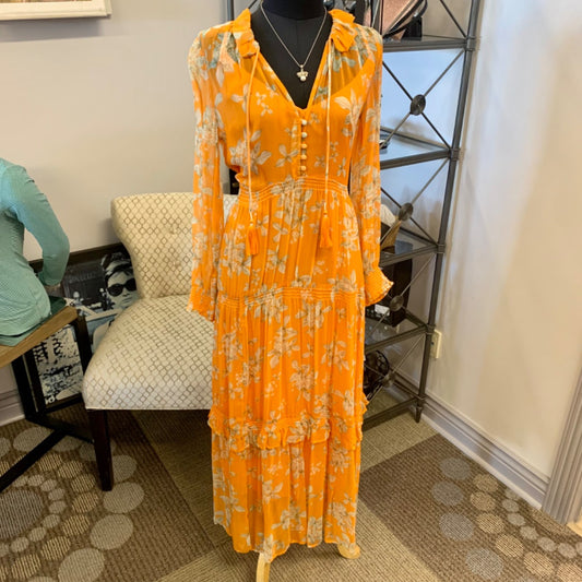 Anthropologie, Dresses, XSmall Orange Multi