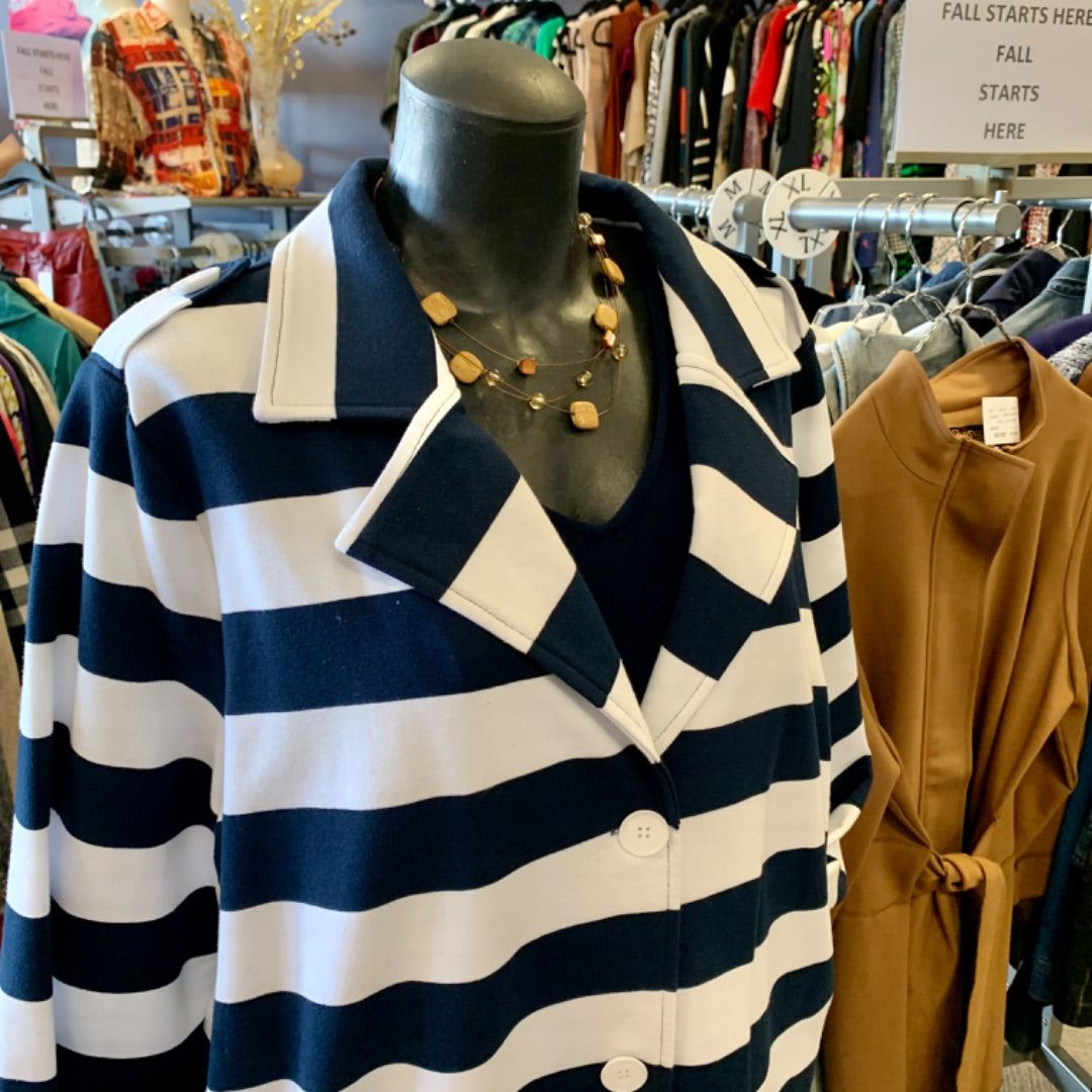 Kleio, Jackets, XXLarge Navy White