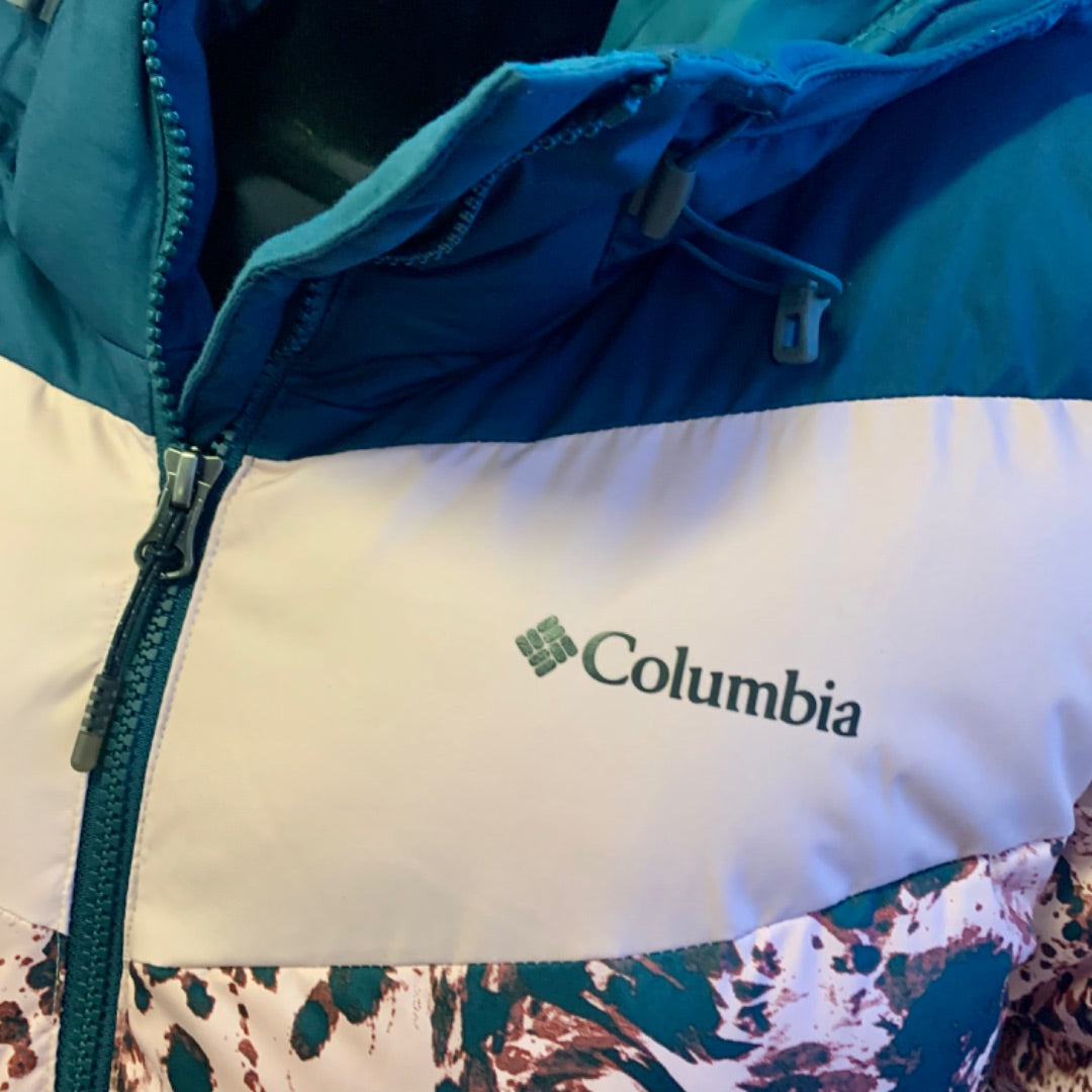 Columbia, Coats, XLarge Teal Pink