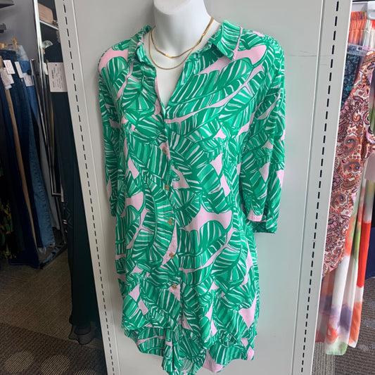 Lilly Pulitzer, Tops, XLarge Conch Shell Pink Green White