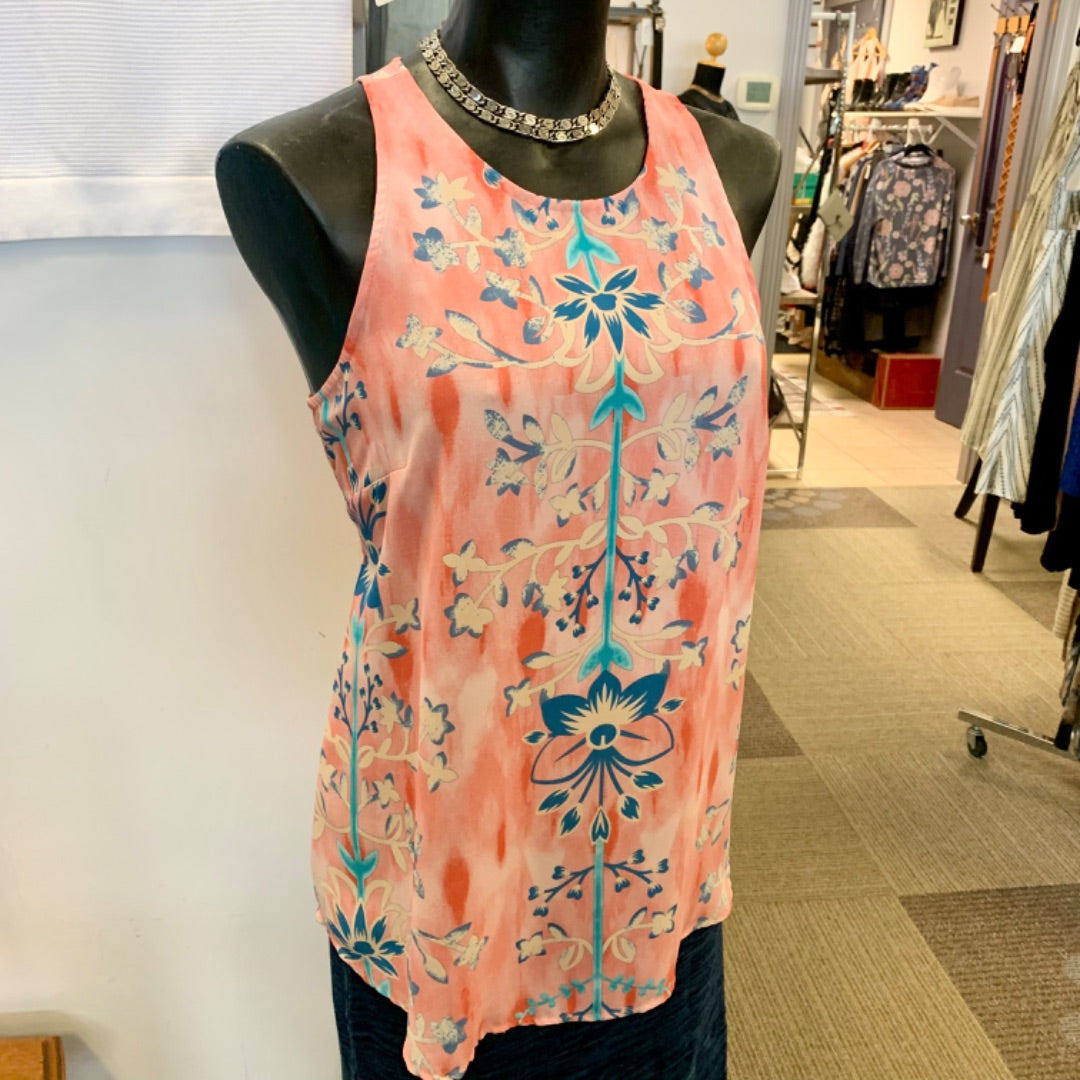 Violet+Claire, Top Sleeveless, Medium Pink Teal