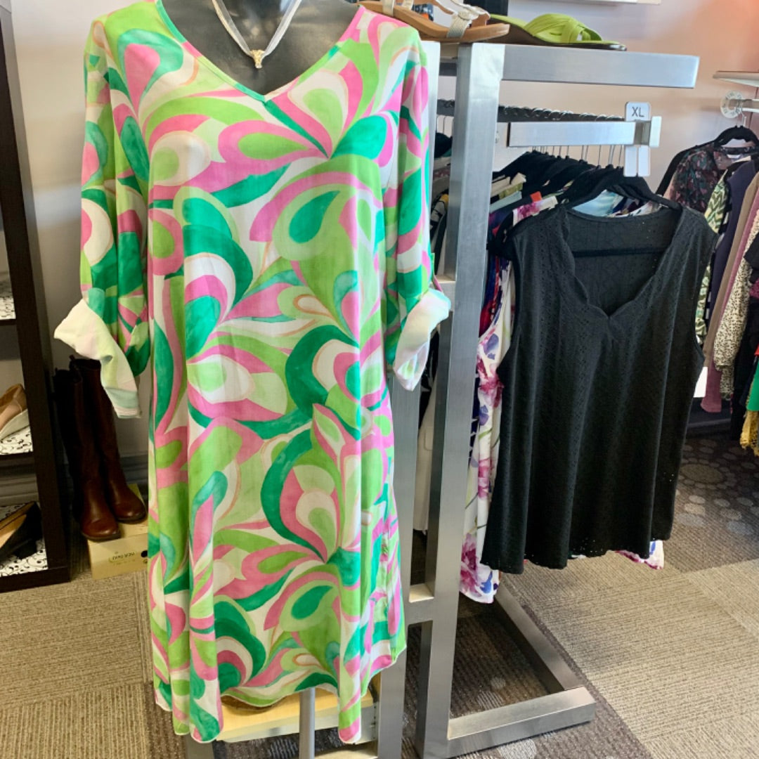 Orange FV, Dresses, L / XL Green Pink White