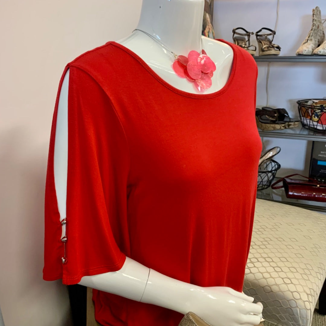 Cable&Gauge, Tops, Medium Red