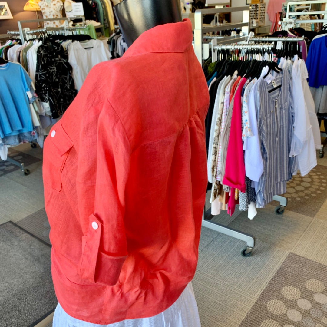 INC, Tops, S -Medium Coral