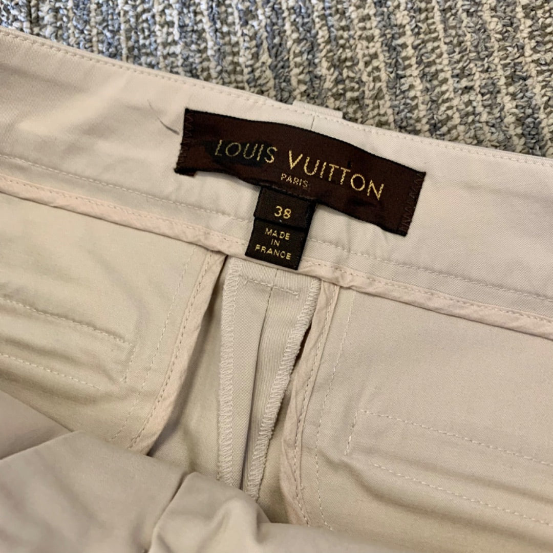 Louis Vuitton, Capris, Size 6 (EU38) Beige