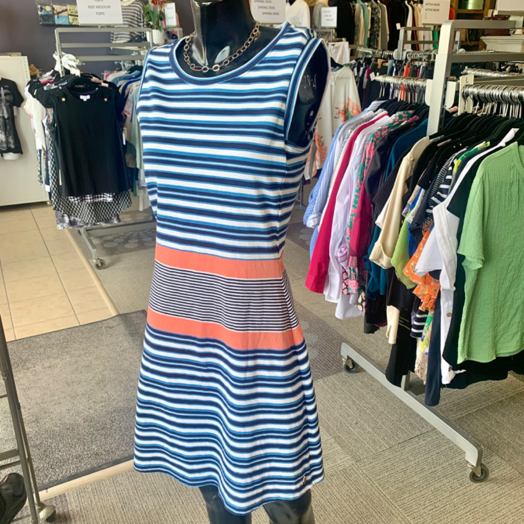 Hatley, Dresses, Large Blue White Coral
