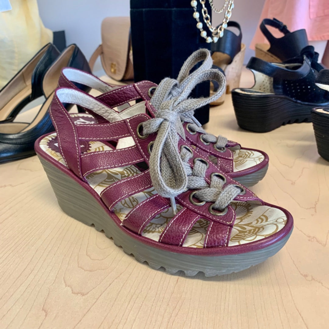 Fly London, Footwear, Size 8.5 (39) Burgundy