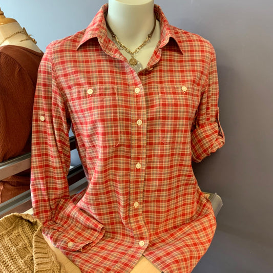 Lauren Jeans, Medium Red White