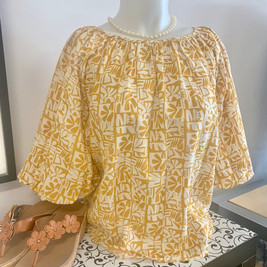 a.n.a, Tops, Large Ocher Beige