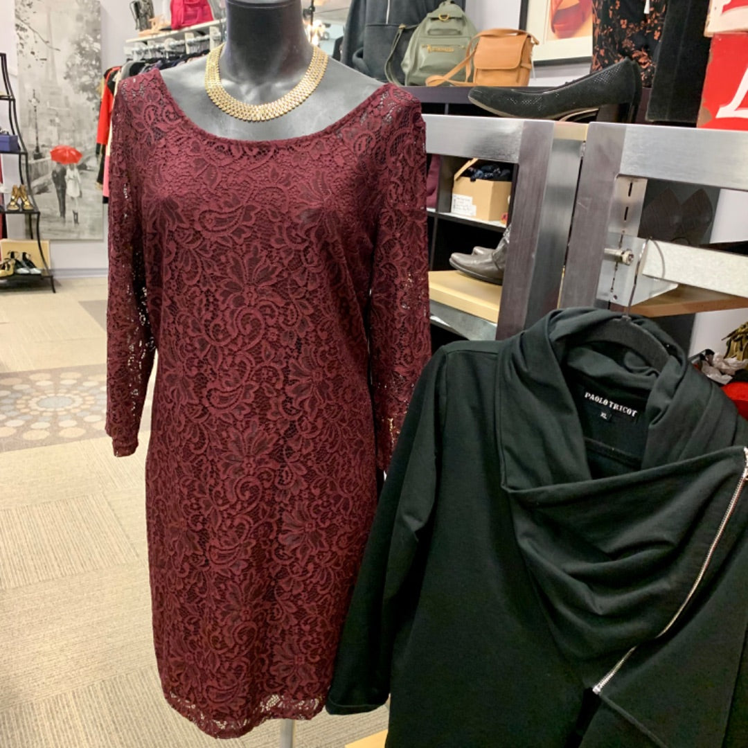 Rock&Shine, Dresses, Large XL Maroon