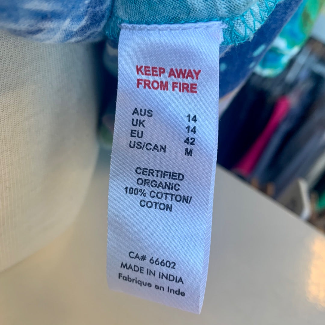 Orientique Australia, Tops, Medium Teal Blue Multi