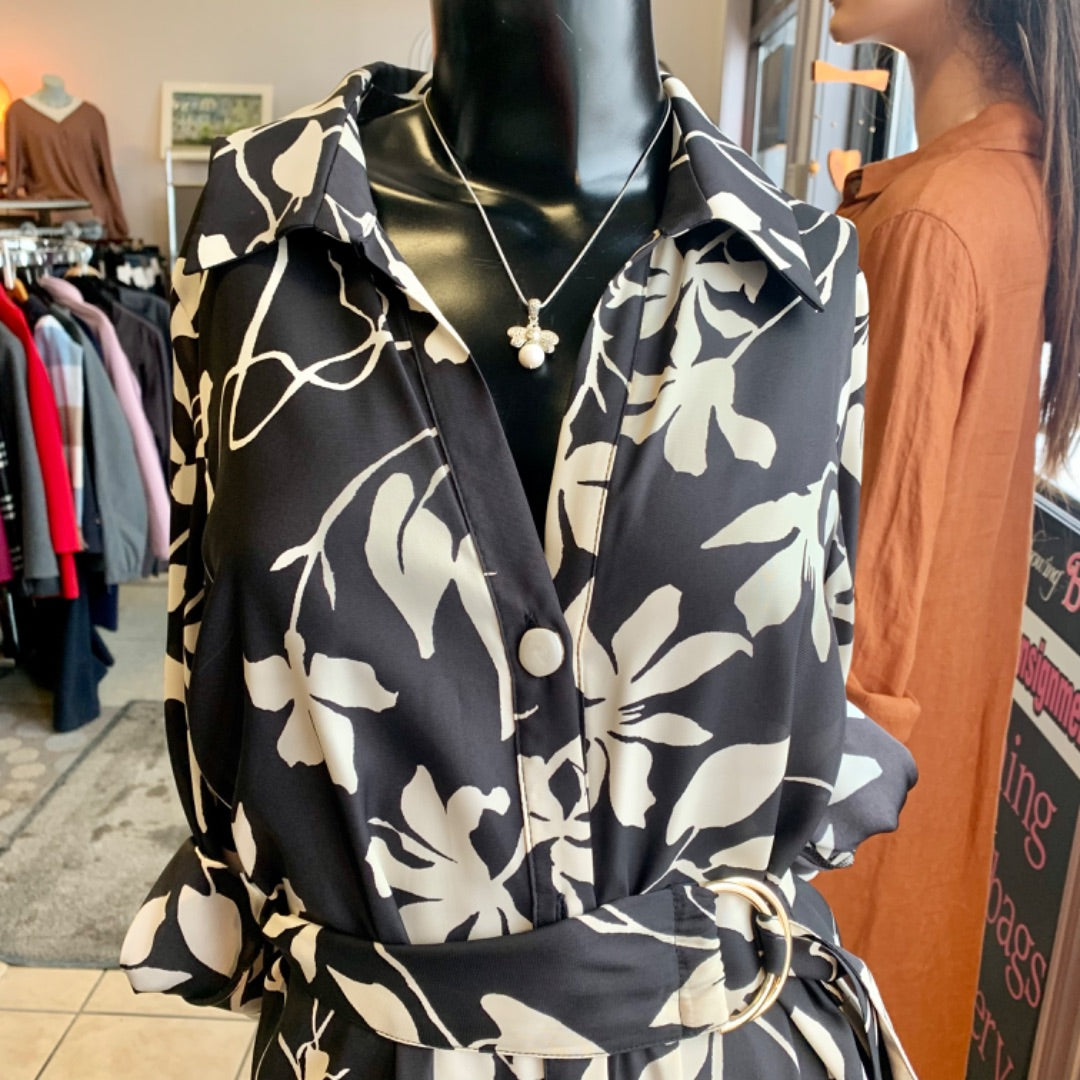 Zara, Dresses, Small Cream Black