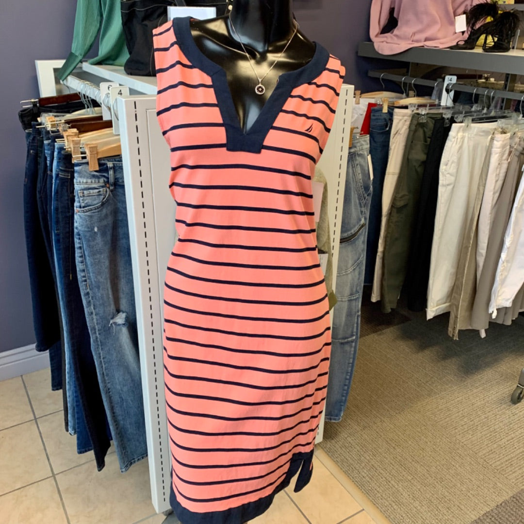 Nautica, Dresses, Large Pink Navy