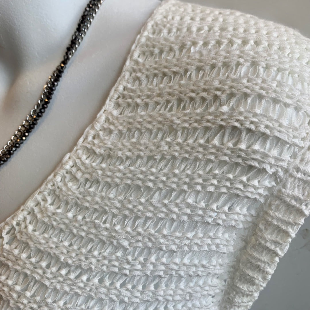 RW&Co, Top Sleeveless, Large Off white