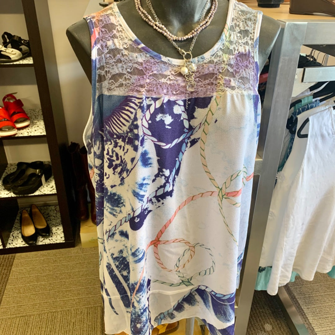Impulse California, Top Sleeveless, XLarge Multi pastels