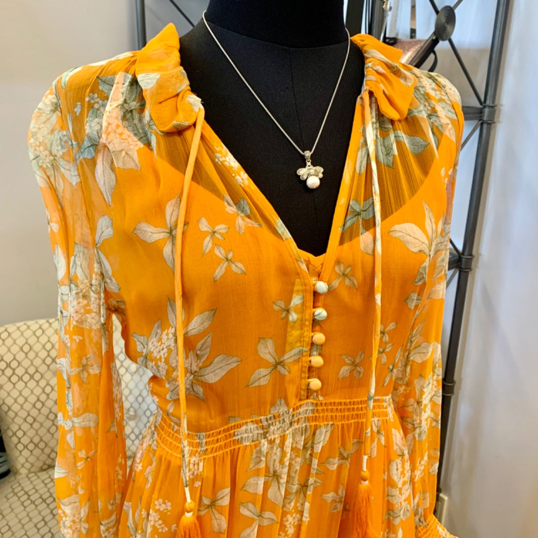 Anthropologie, Dresses, XSmall Orange Multi