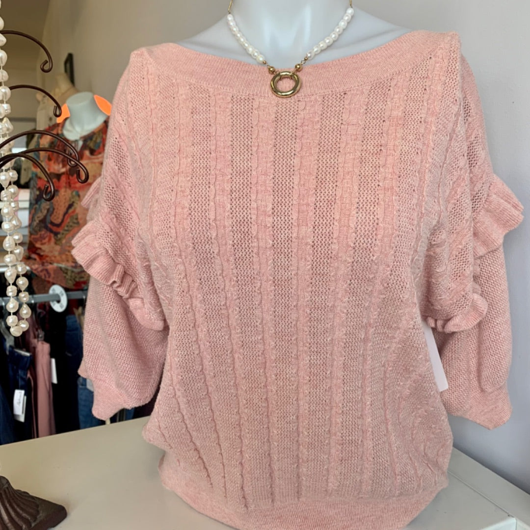 RW & Co, Tops, Large Peach