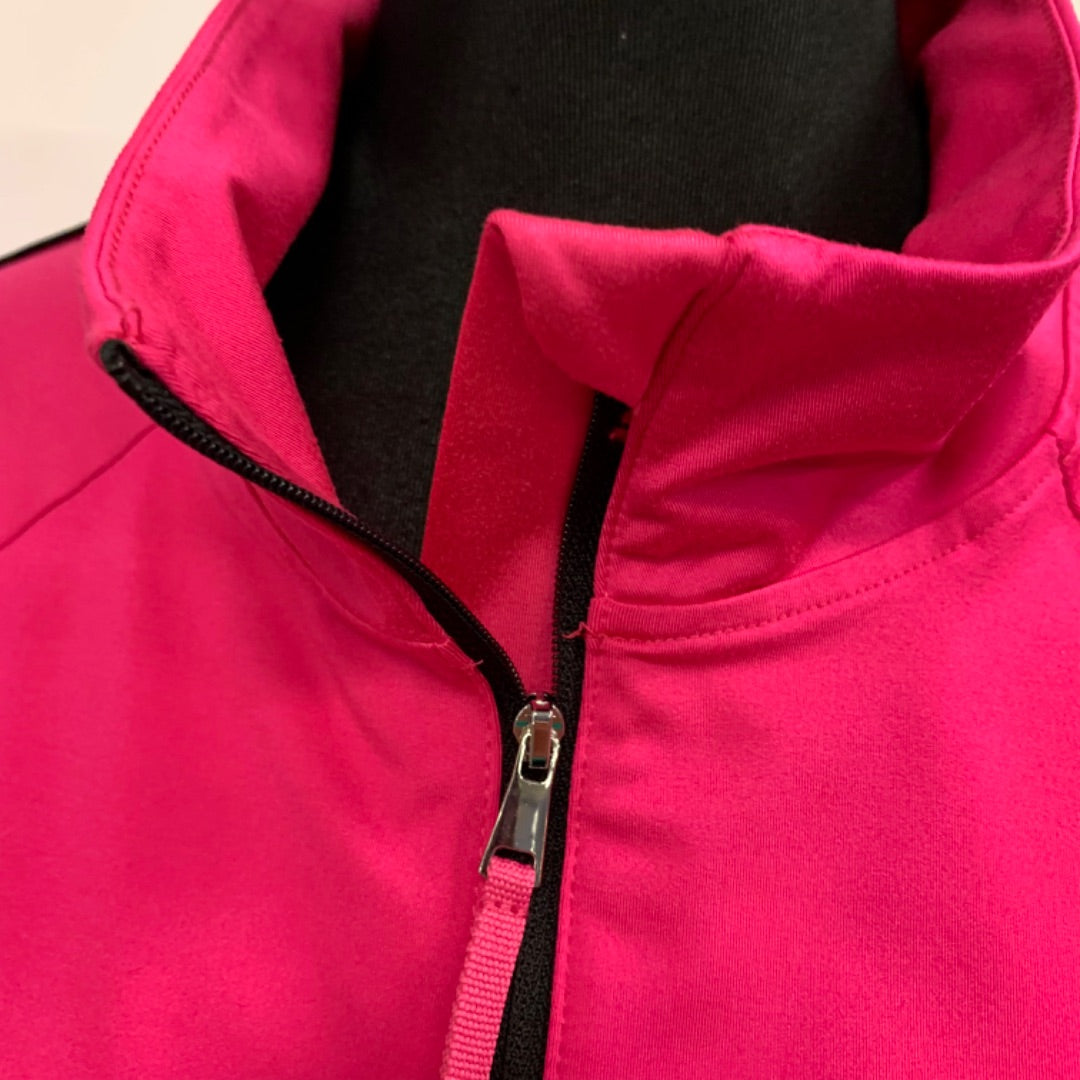 Active Zone half zip, Size 1X, Hot Pink