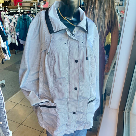 Alia, Jackets, Size 20 Black White