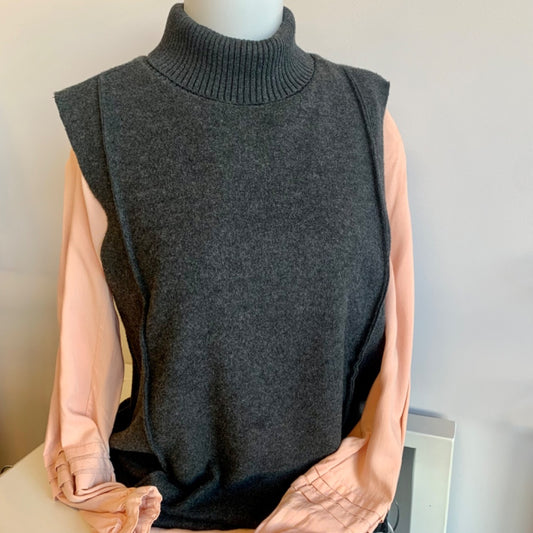 Rickis, Top Sleeveless, Large Grey