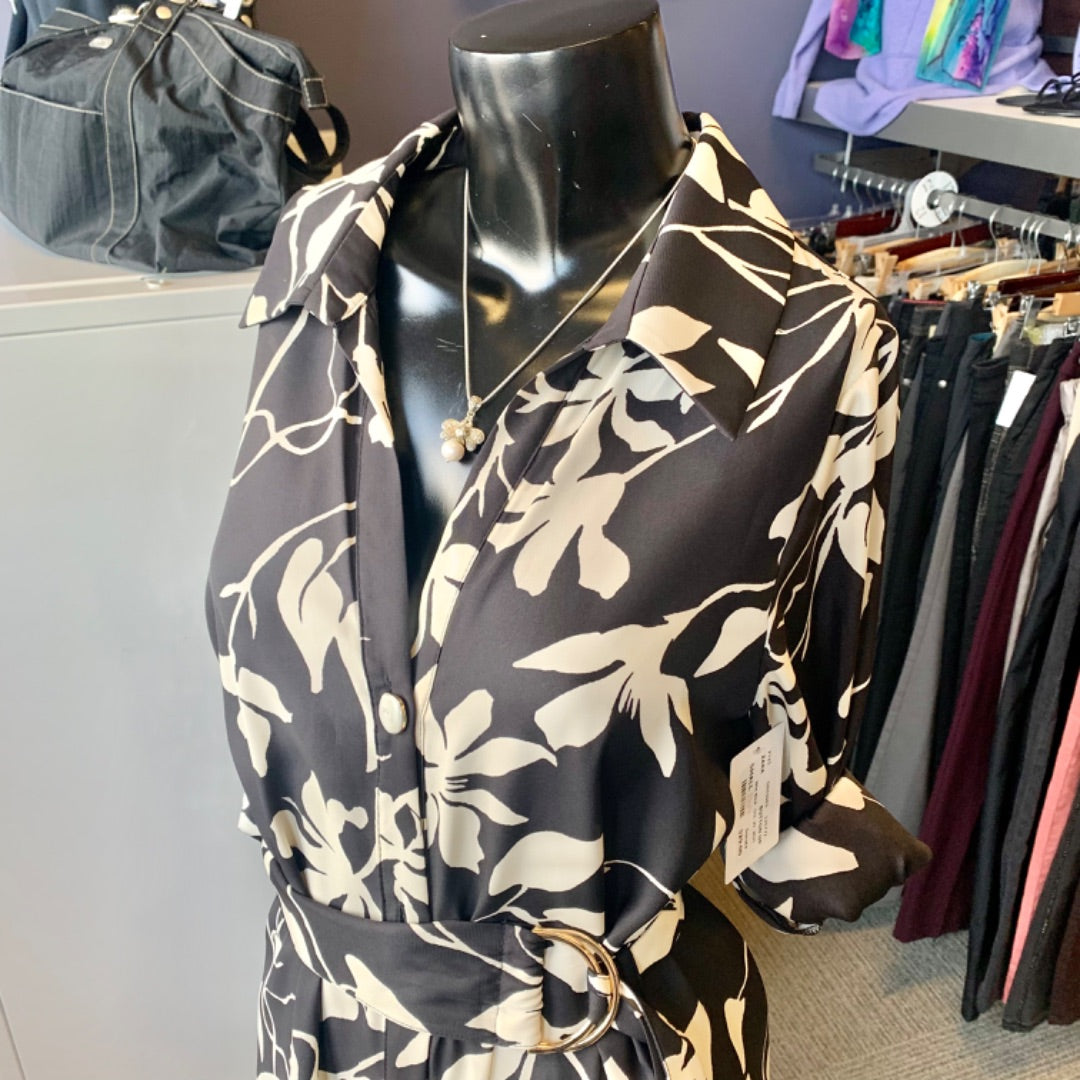 Zara, Dresses, Small Cream Black