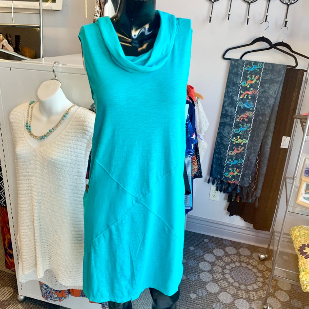 Neon Buddha, Dresses, Medium Aqua