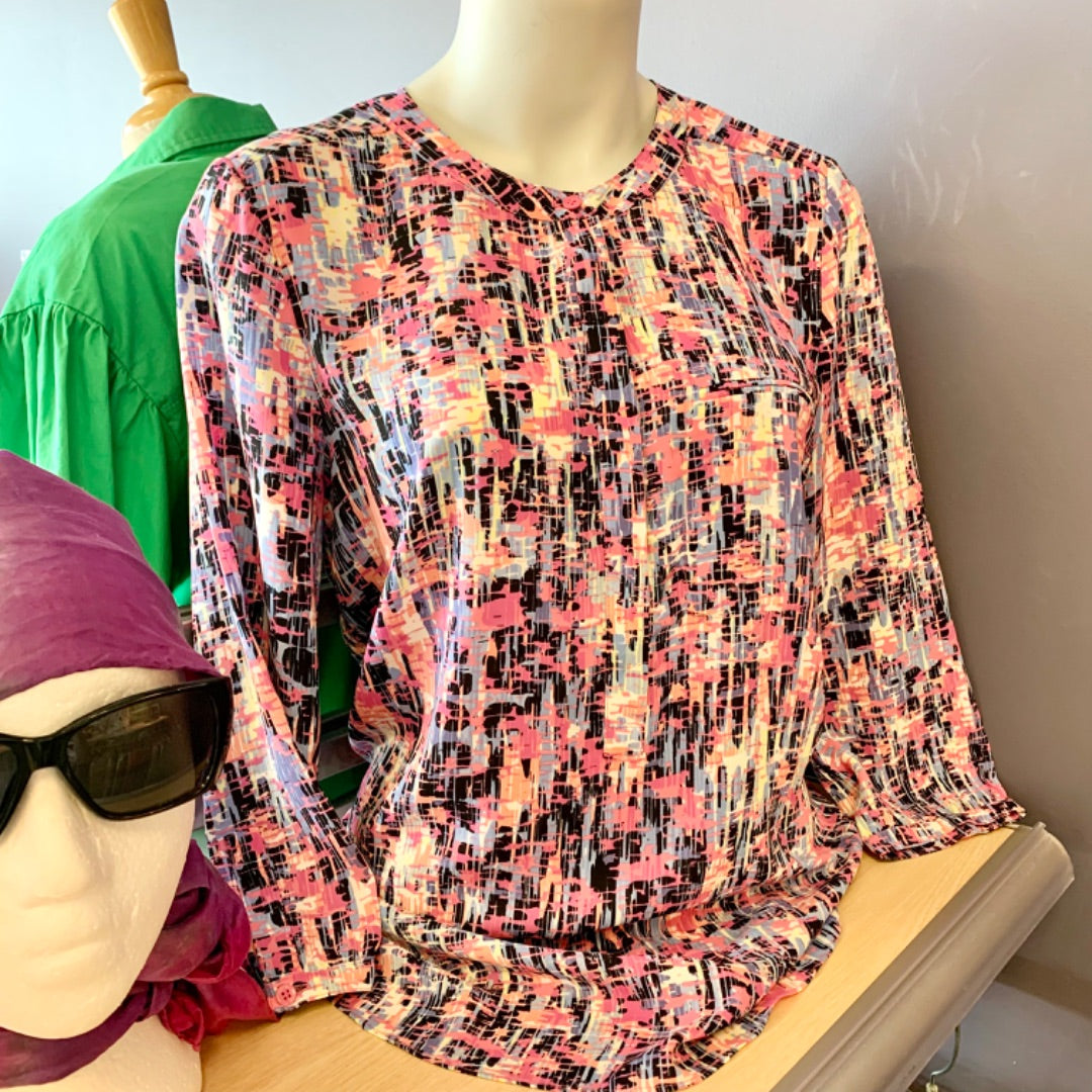 NYDJ, Tops, Large Pink Purple Multi