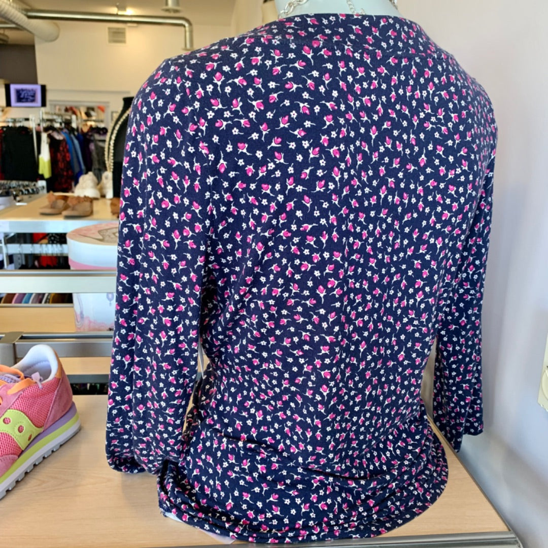 Ralph Lauren, Tops, Large Navy Fuchsia White