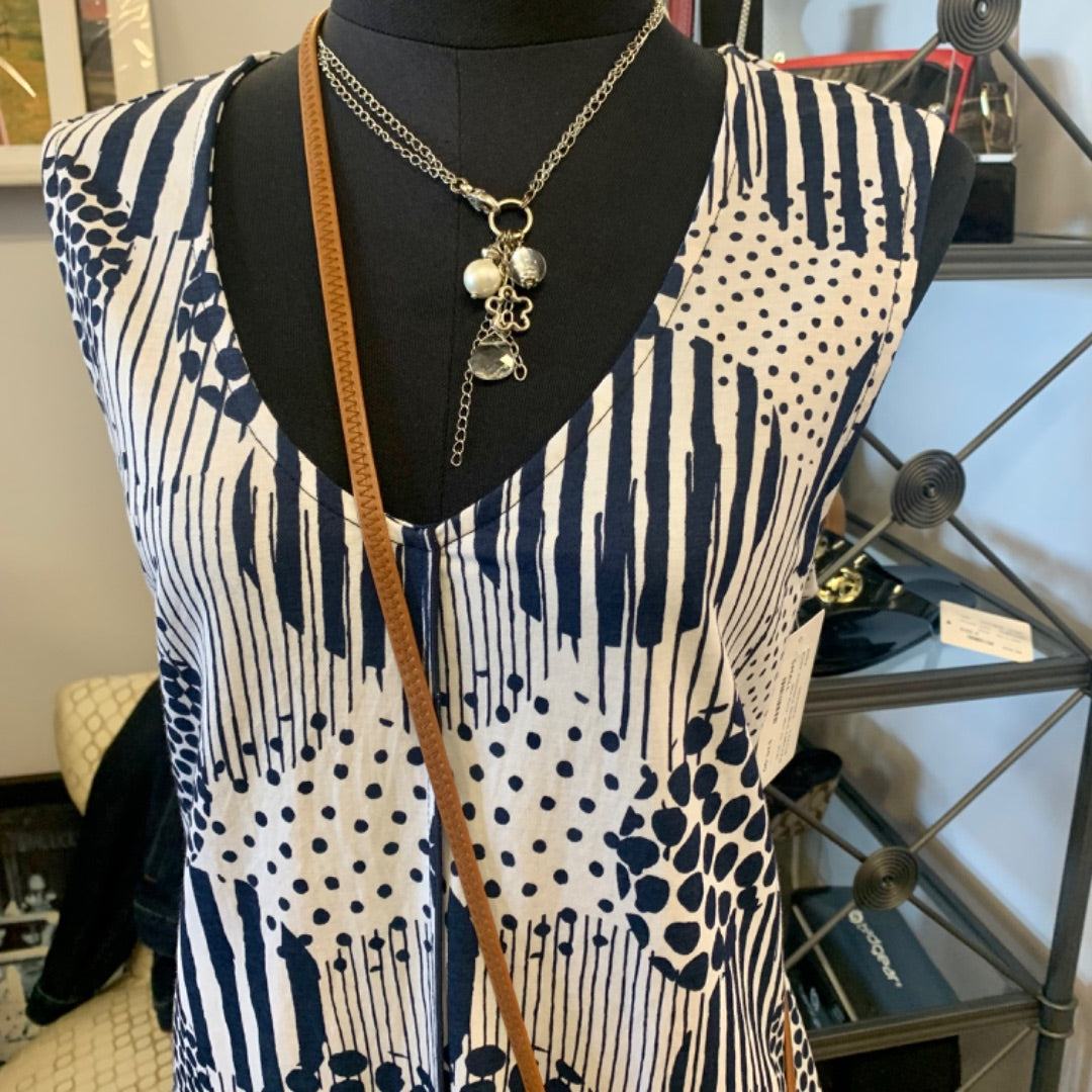 Pure Essence, Dresses, Small White Navy