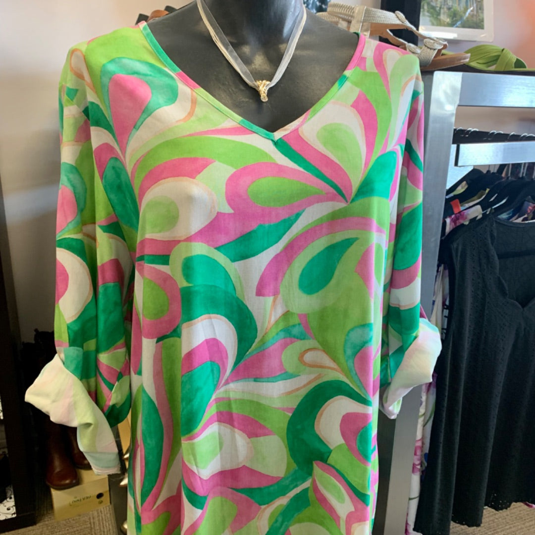 Orange FV, Dresses, L / XL Green Pink White
