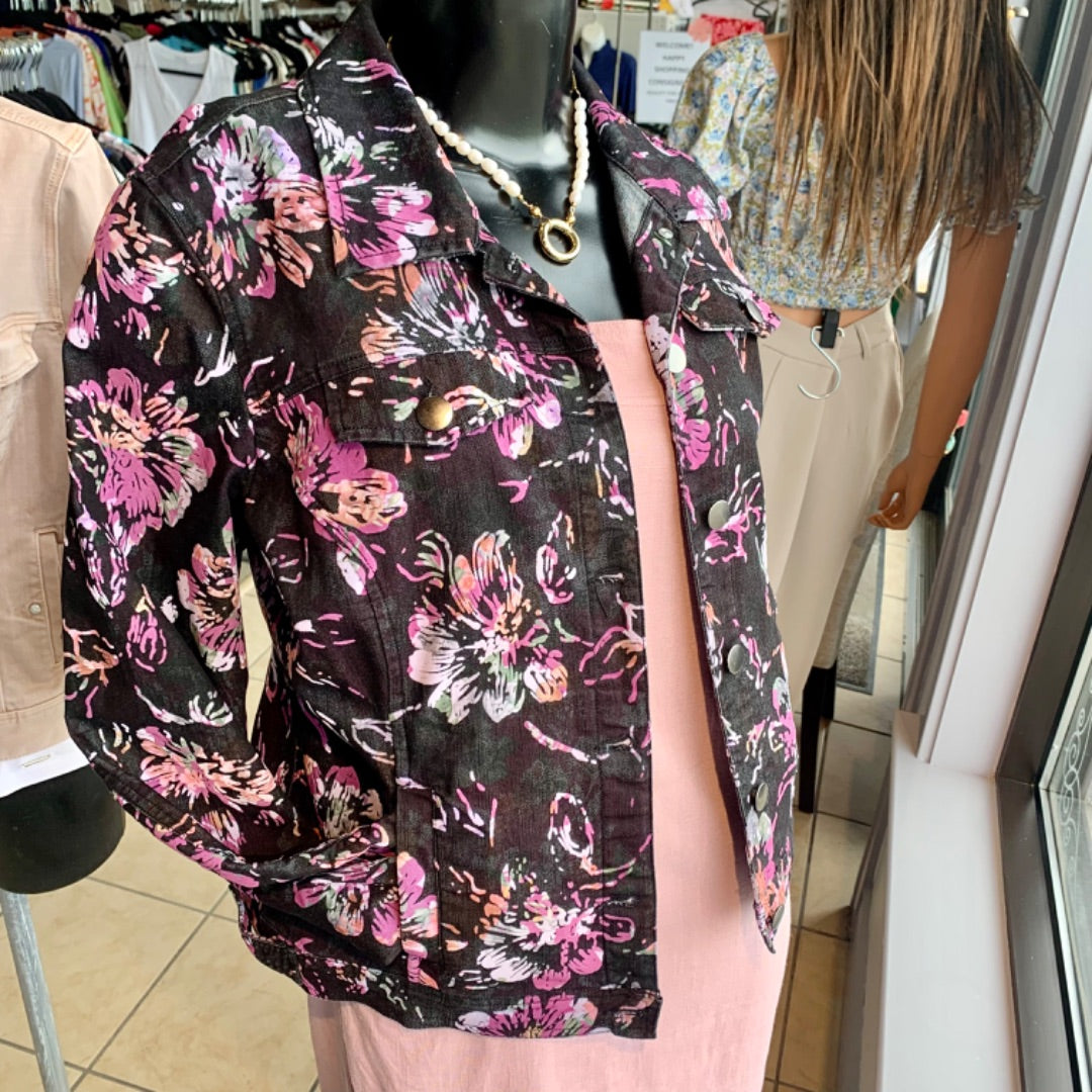 Tribal, Jackets, Small Black Purple