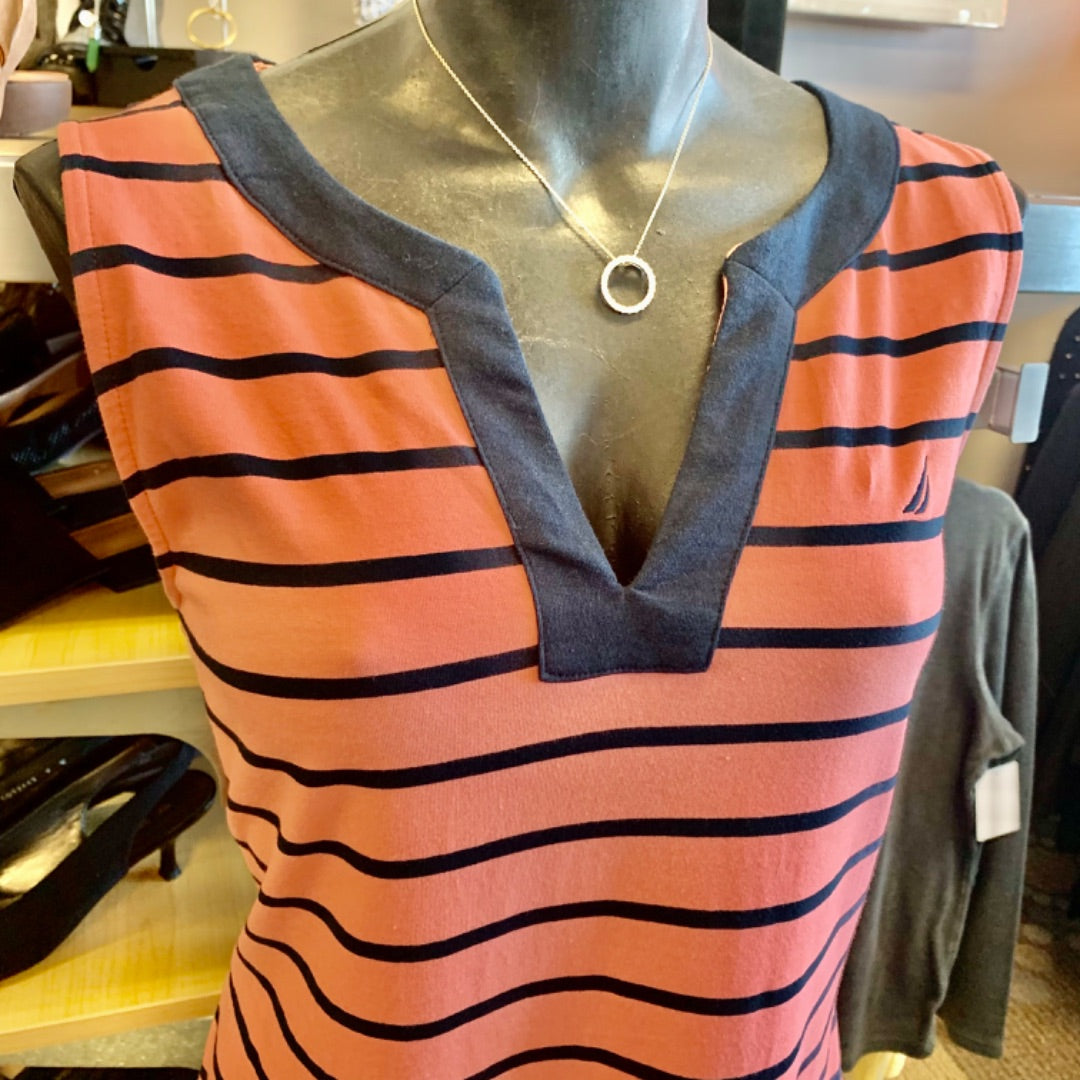 Nautica, Dresses, Large Pink Navy