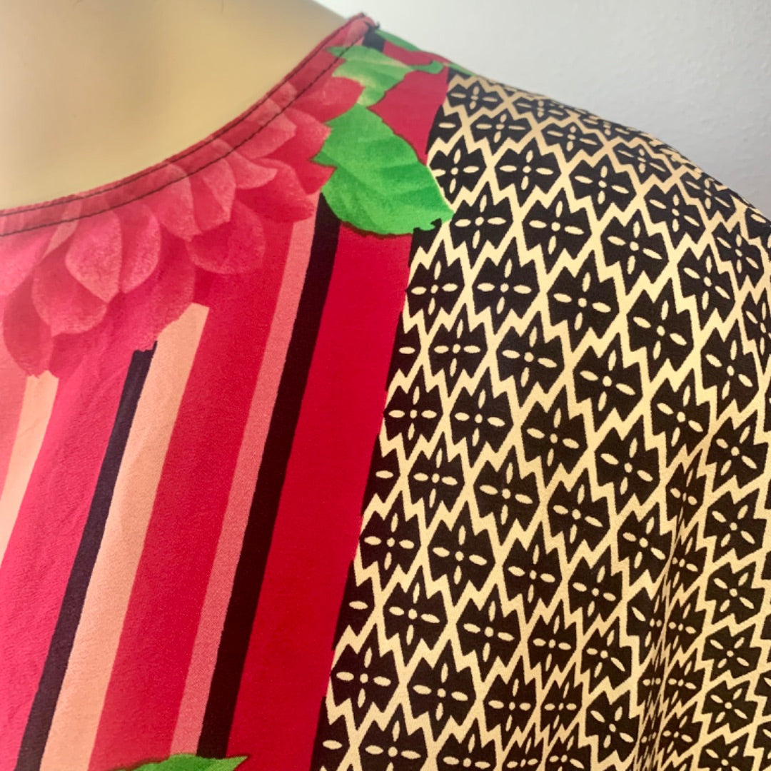 Made in Italy, Tops, Size 10 Pink Green